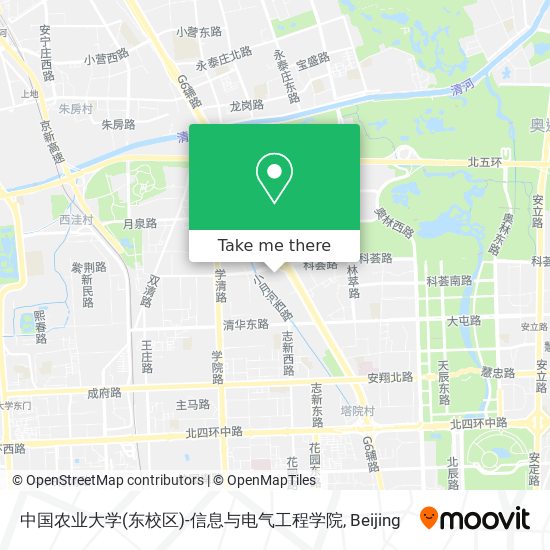 中国农业大学(东校区)-信息与电气工程学院 map