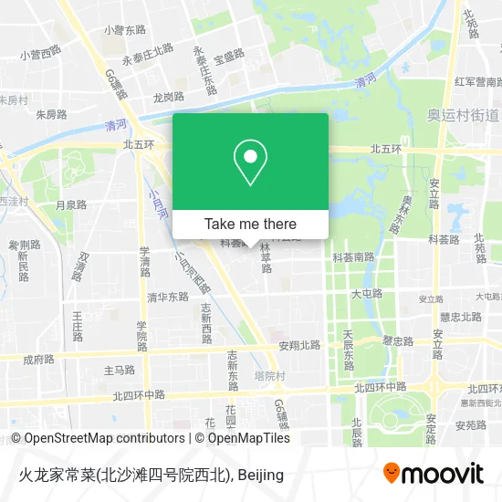 火龙家常菜(北沙滩四号院西北) map