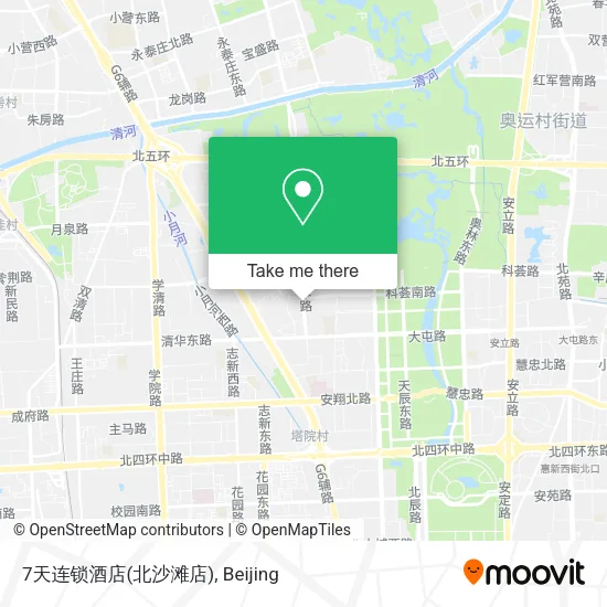 7天连锁酒店(北沙滩店) map