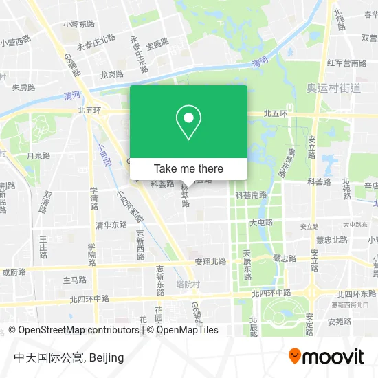 中天国际公寓 map