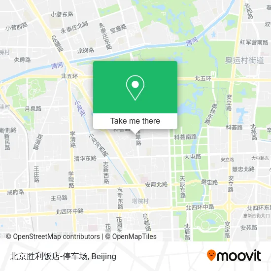 北京胜利饭店-停车场 map