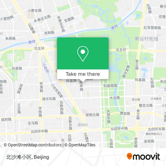 北沙滩小区 map
