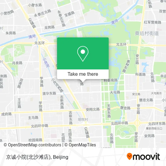 京诚小院(北沙滩店) map