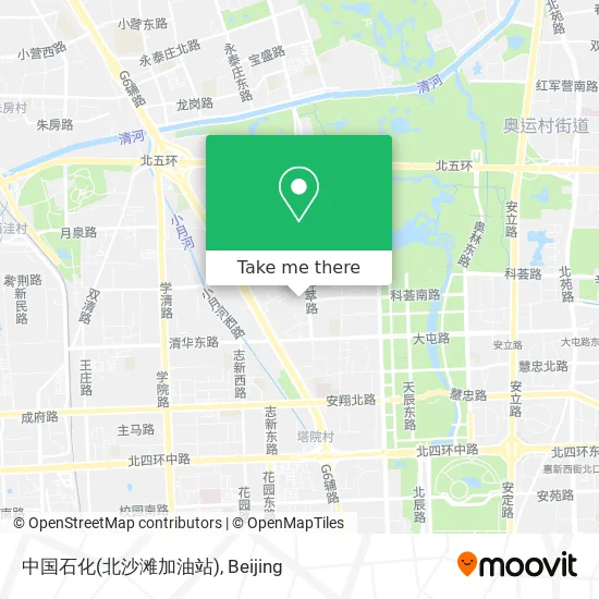 中国石化(北沙滩加油站) map
