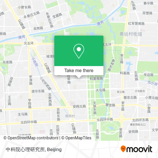 中科院心理研究所 map