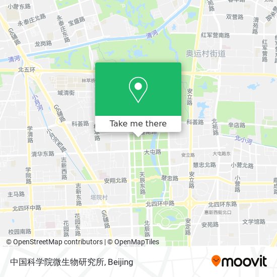 中国科学院微生物研究所 map