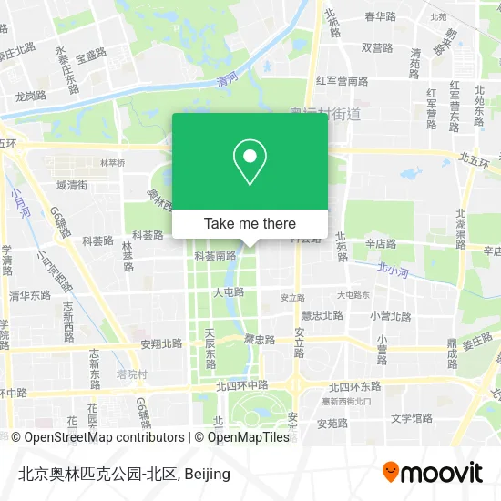 北京奥林匹克公园-北区 map