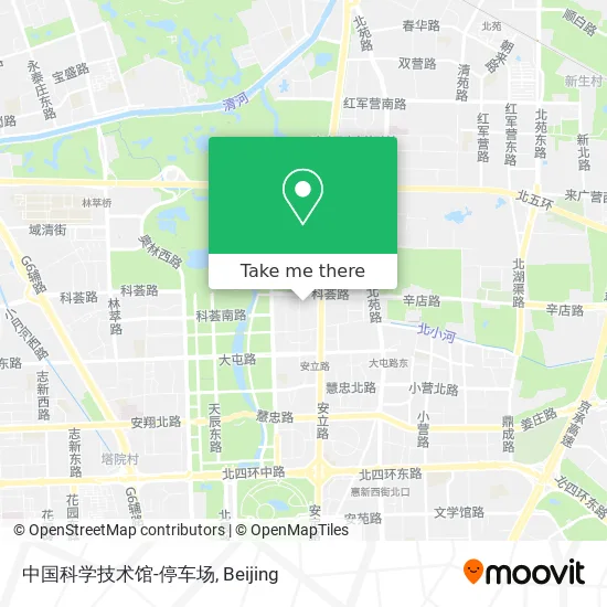 中国科学技术馆-停车场 map