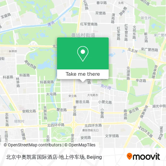 北京中奥凯富国际酒店-地上停车场 map