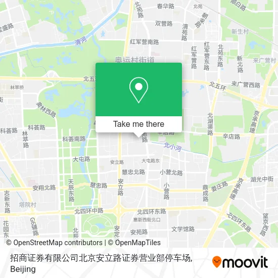 招商证券有限公司北京安立路证券营业部停车场 map