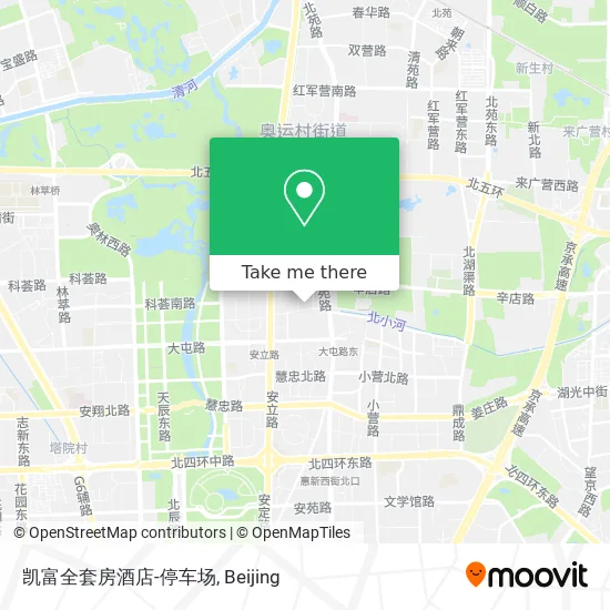 凯富全套房酒店-停车场 map