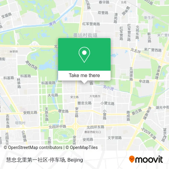 慧忠北里第一社区-停车场 map
