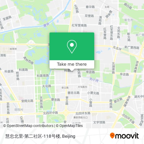 慧忠北里-第二社区-118号楼 map