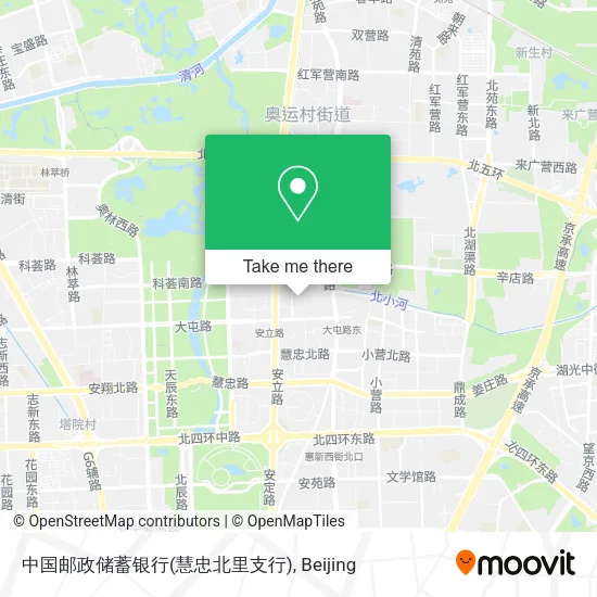 中国邮政储蓄银行(慧忠北里支行) map