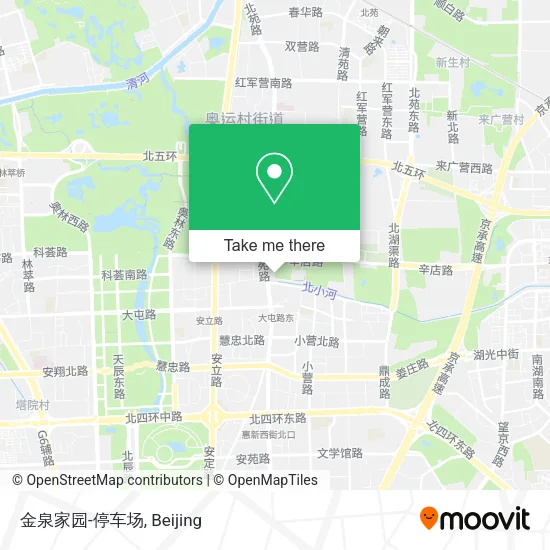 金泉家园-停车场 map