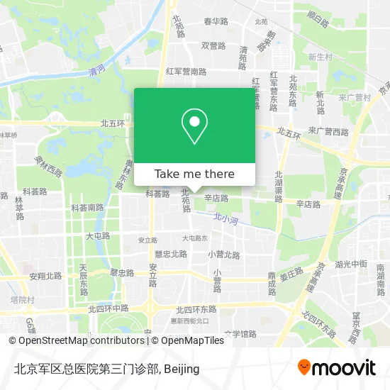 北京军区总医院第三门诊部 map
