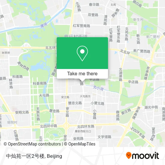中灿苑一区2号楼 map
