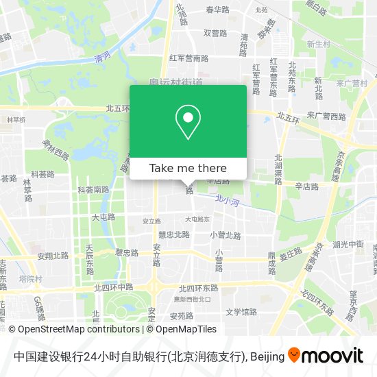 中国建设银行24小时自助银行(北京润德支行) map
