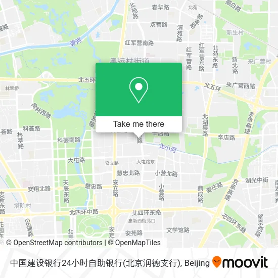 中国建设银行24小时自助银行(北京润德支行) map