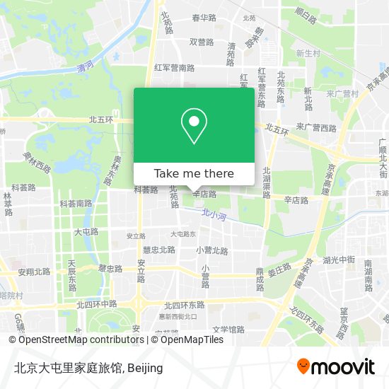 北京大屯里家庭旅馆 map