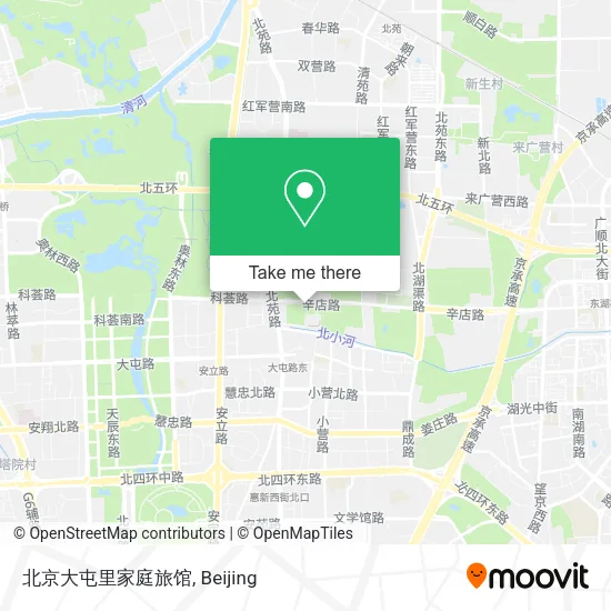 北京大屯里家庭旅馆 map