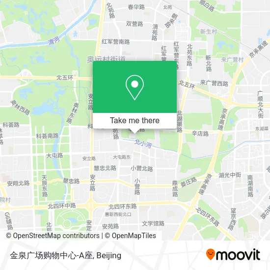 金泉广场购物中心-A座 map