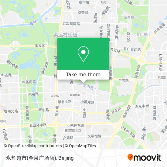 永辉超市(金泉广场店) map