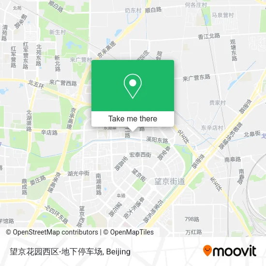 望京花园西区-地下停车场 map