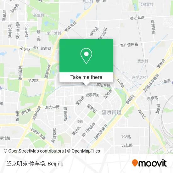 望京明苑-停车场 map