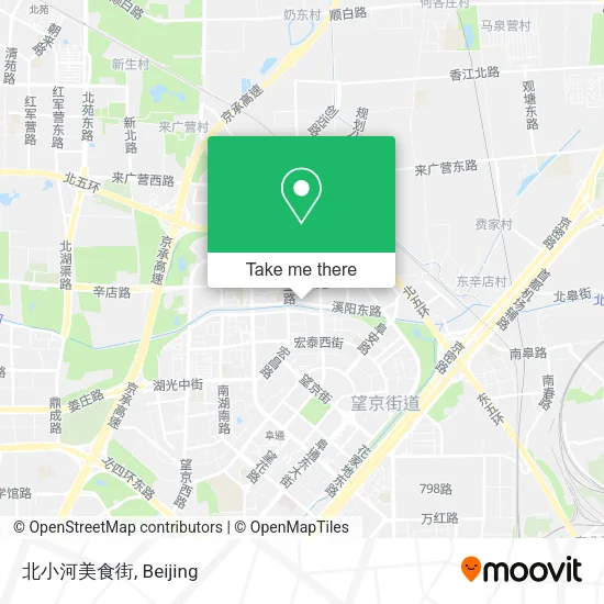 北小河美食街 map