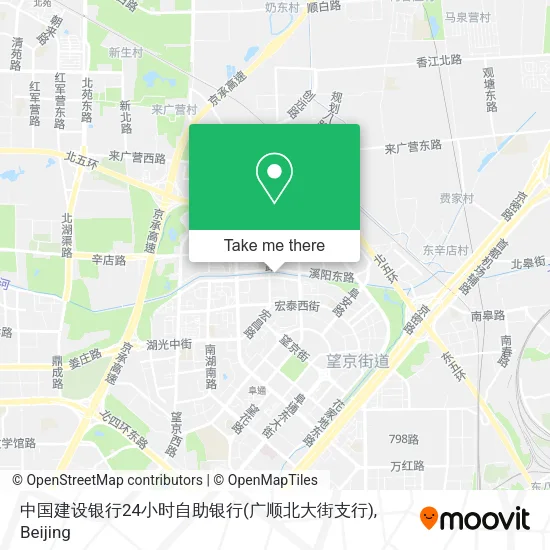 中国建设银行24小时自助银行(广顺北大街支行) map