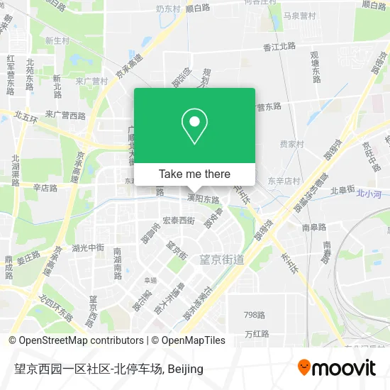 望京西园一区社区-北停车场 map