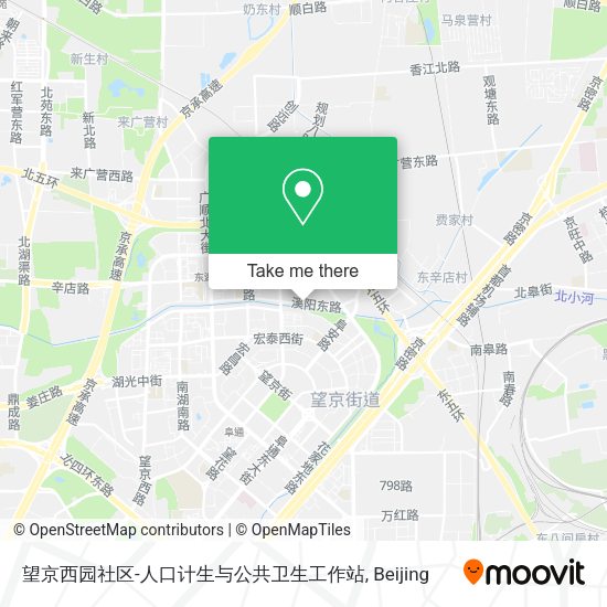 望京西园社区-人口计生与公共卫生工作站 map