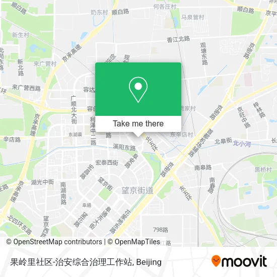 果岭里社区-治安综合治理工作站 map
