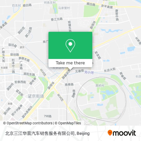 北京三江华晨汽车销售服务有限公司 map