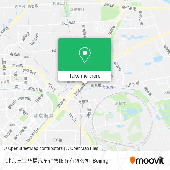 北京三江华晨汽车销售服务有限公司 map