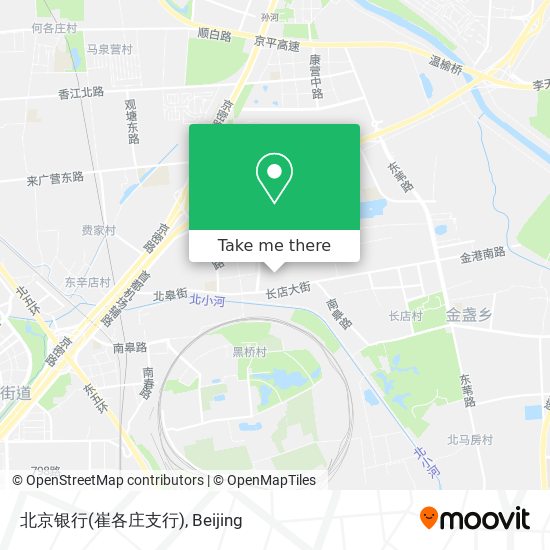 北京银行(崔各庄支行) map