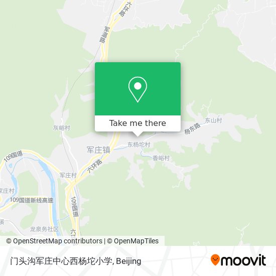 门头沟军庄中心西杨坨小学 map