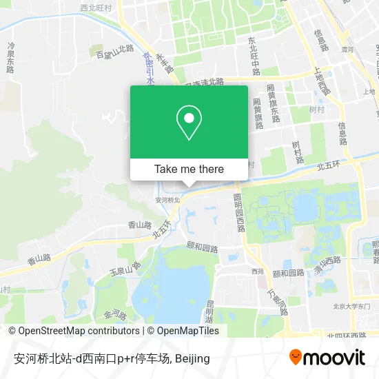 安河桥北站-d西南口p+r停车场 map