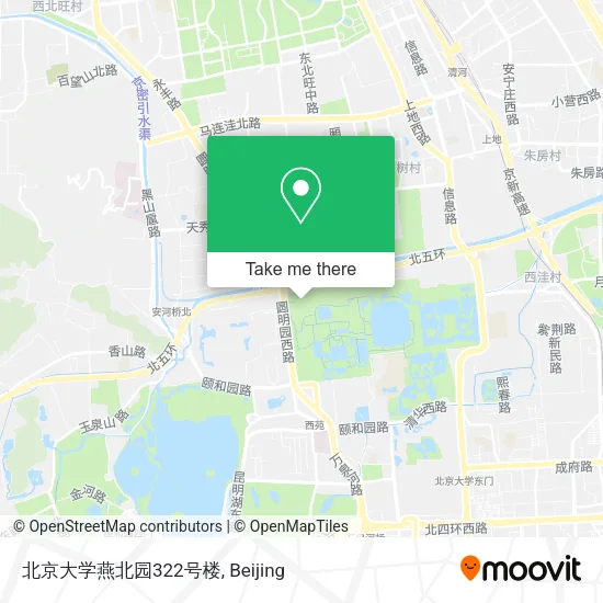 北京大学燕北园322号楼 map