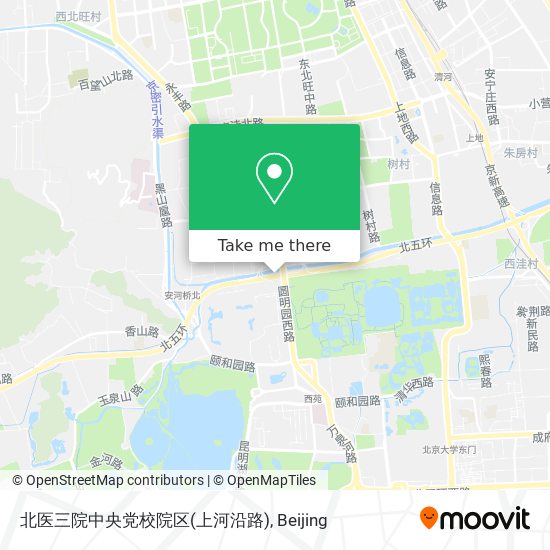 北医三院中央党校院区(上河沿路) map