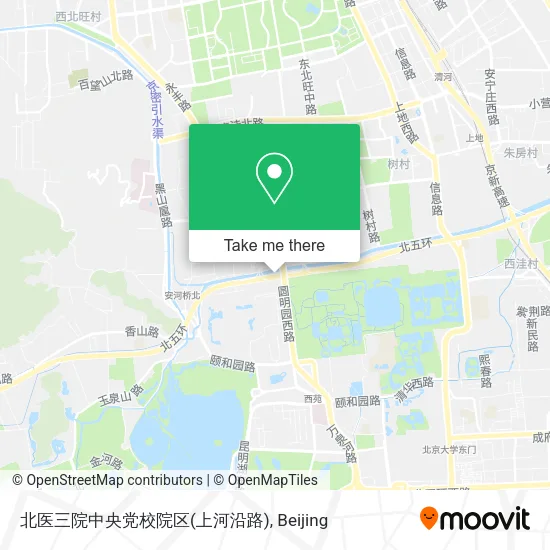 北医三院中央党校院区(上河沿路) map