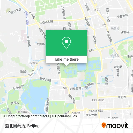 燕北园药店 map