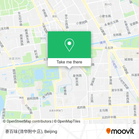 赛百味(清华附中店) map