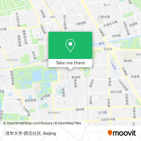 清华大学-西北社区 map