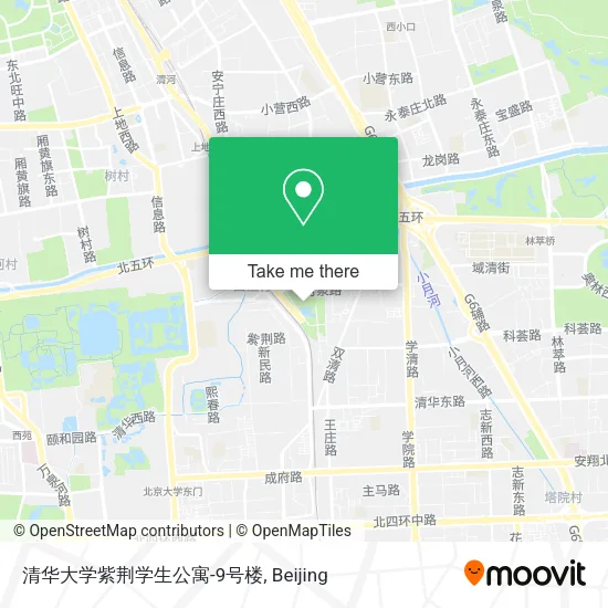 清华大学紫荆学生公寓-9号楼 map