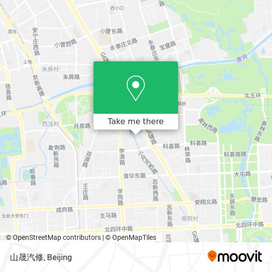 山晟汽修 map