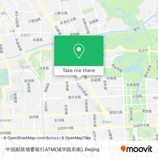 中国邮政储蓄银行ATM(城华园东南) map