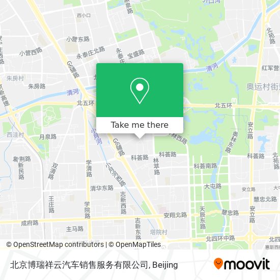 北京博瑞祥云汽车销售服务有限公司 map