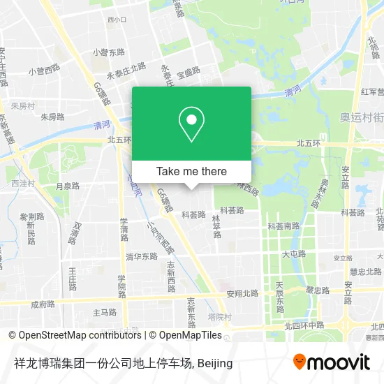 祥龙博瑞集团一份公司地上停车场 map